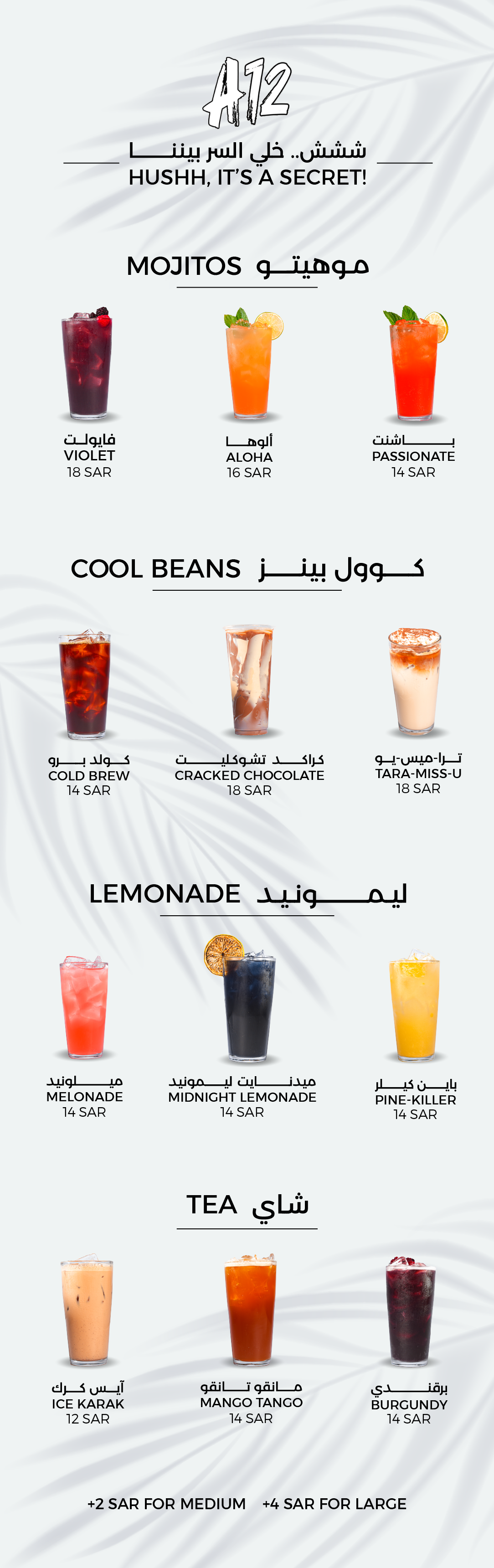 A12 menu